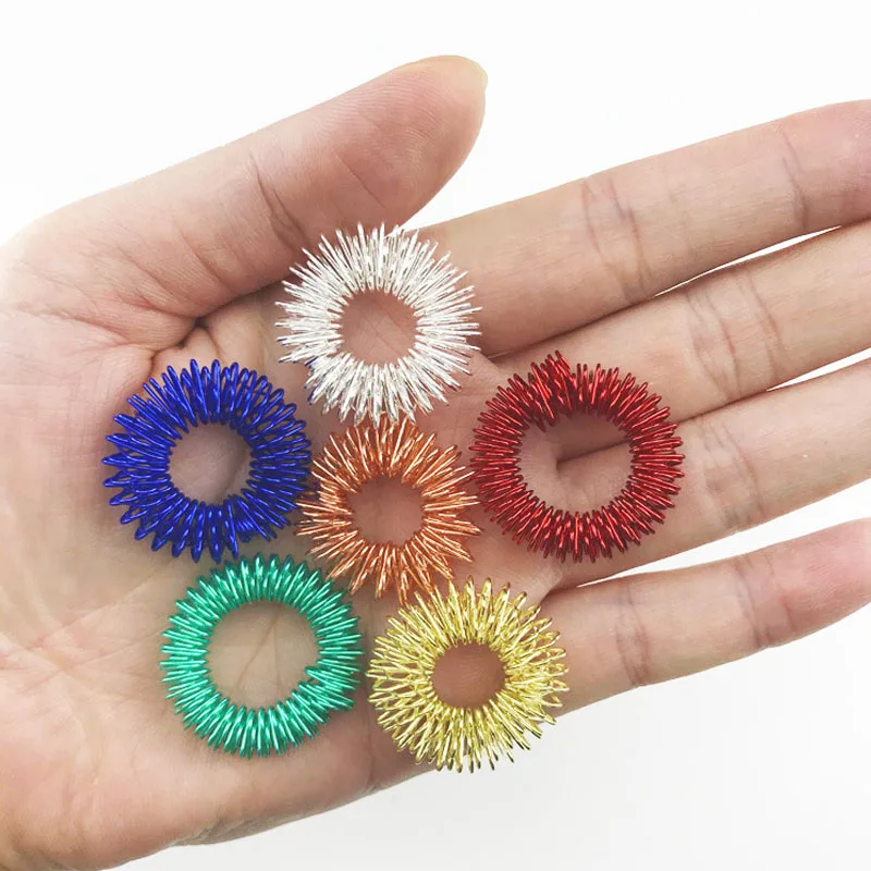 

50/30PCS Massage Spiky Sensory Finger Rings Cosas Antiestrés Physical Therapy Fidgets Toys Autism Juguetes Antiestres Ansiedad