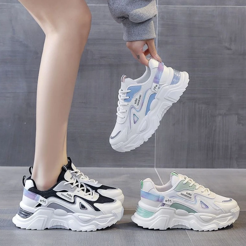 

Fashion Versatile Woman Shoes 2025autumn New Women's Thick Soled Sneaker Comfort Non Slip Women Casual Shoes Zapatillas De Mujer