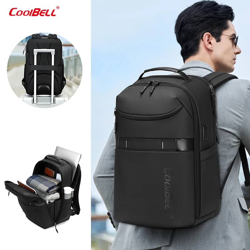 

CoolBELL High-end Business Office Trips 15-inch Laptop Backpack Men Waterproof Large-capacity Outdoor Travel Usb Backpack Bag