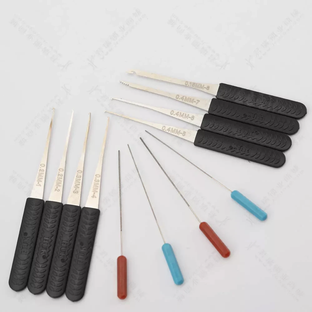 12PCS Locksmith Supplies Broken Key Auto Extractor Remove Hooks DIY Hand Tools Hardware