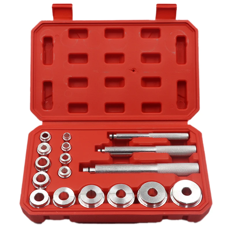 17PCS Car Wheel Bearing Races Seals Bush Driver Master Tool Set Aluminum Axle Repair Tool Motorbikes Auto Bearings Seals