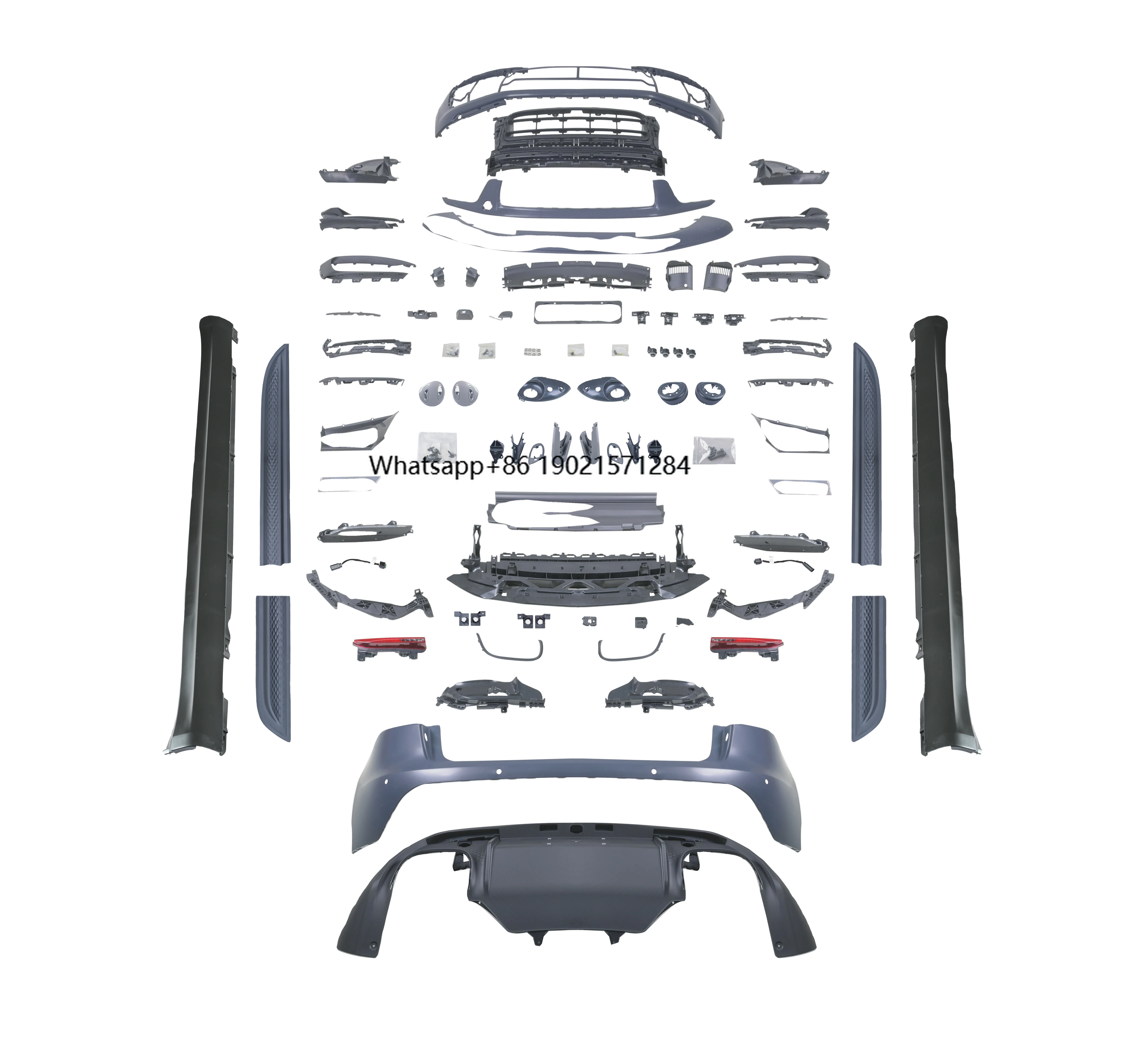 

2014-2023 for Macan 95B Upgrade to 95B.3 OE Bodykit Front & Rear Bumper Facelift Auto Parts Made of Plastic Used Old New