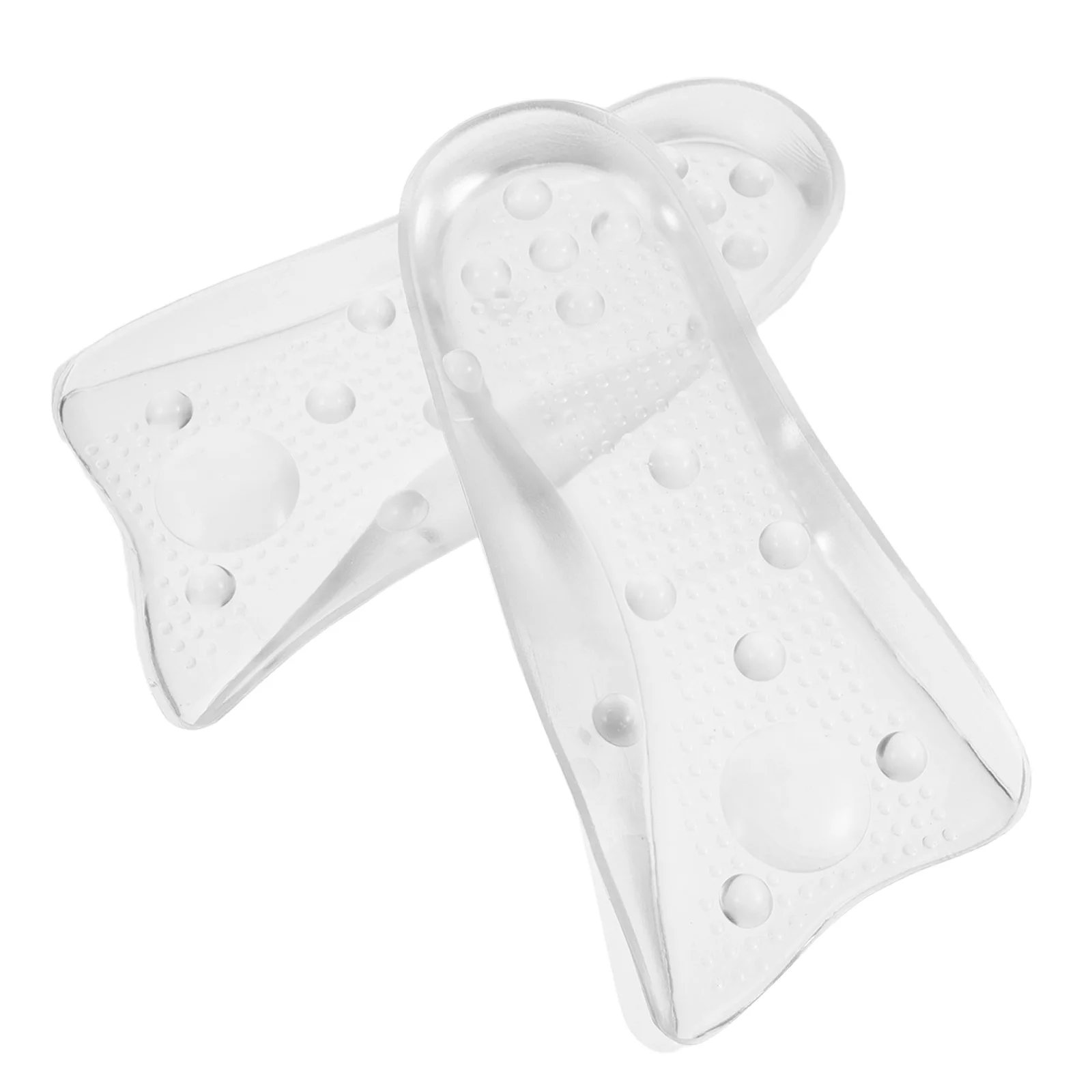 

Correction Half-code Pad Clear Heel Cup Silicone Comfortable Cushions Inserts Transparent Foot High Heels
