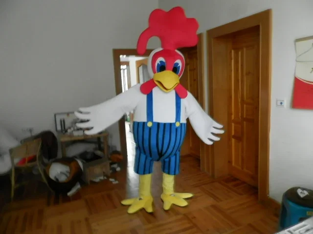 

Cock Rooster Mascot Costume Children Party Performance Suit Adult Size Chicken Mascot Someone Inside Cartoon Props