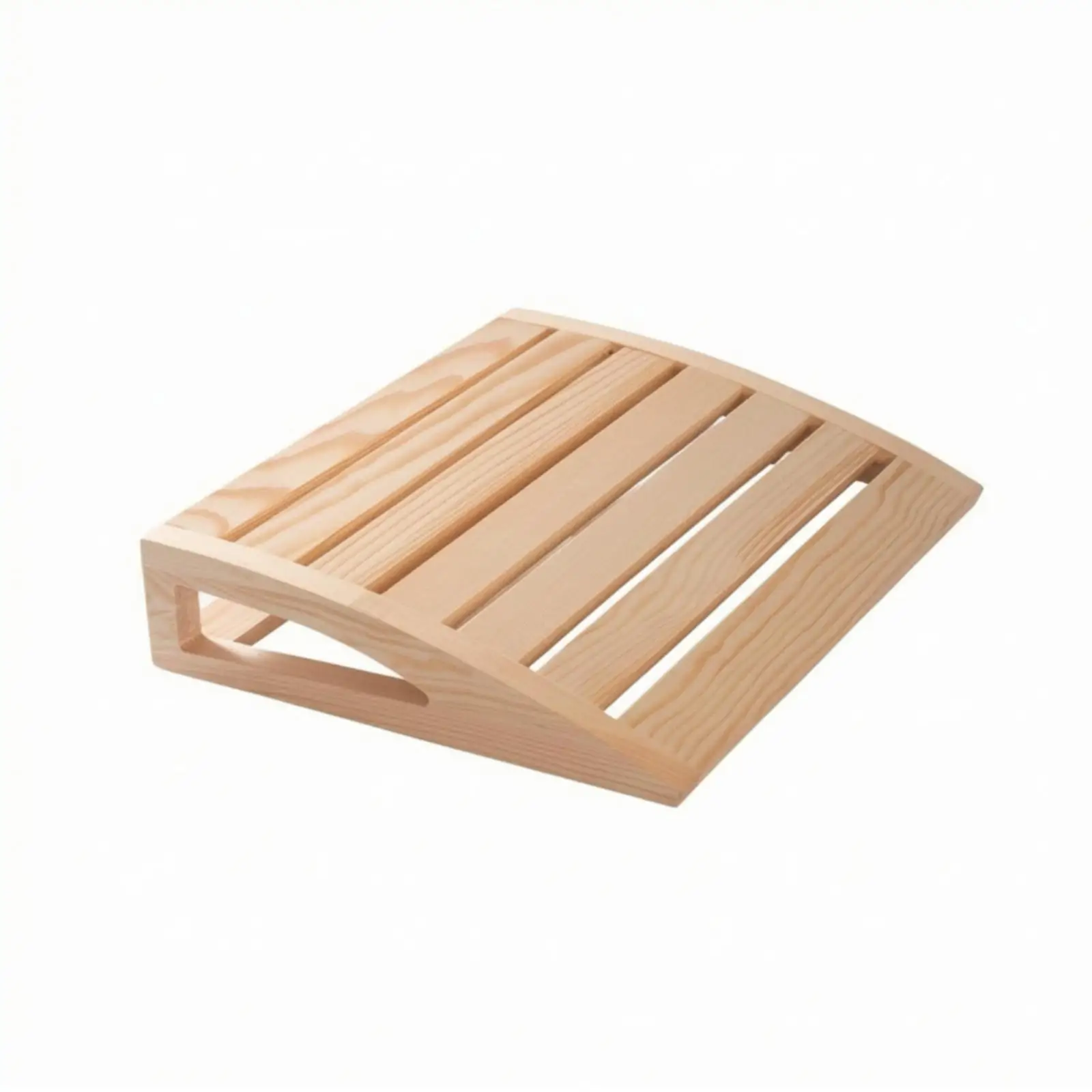 Pine Wood Sauna Backrest Pillow Ergonomic Reclining Support for Steam Bath