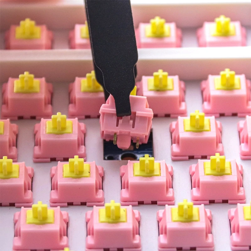 Interruptor estação lubrificante 7 pçs com interruptor abridor braçadeira chave extrator teclado mecânico kit caneta lubrificante para lubing teclado cereja k1kf