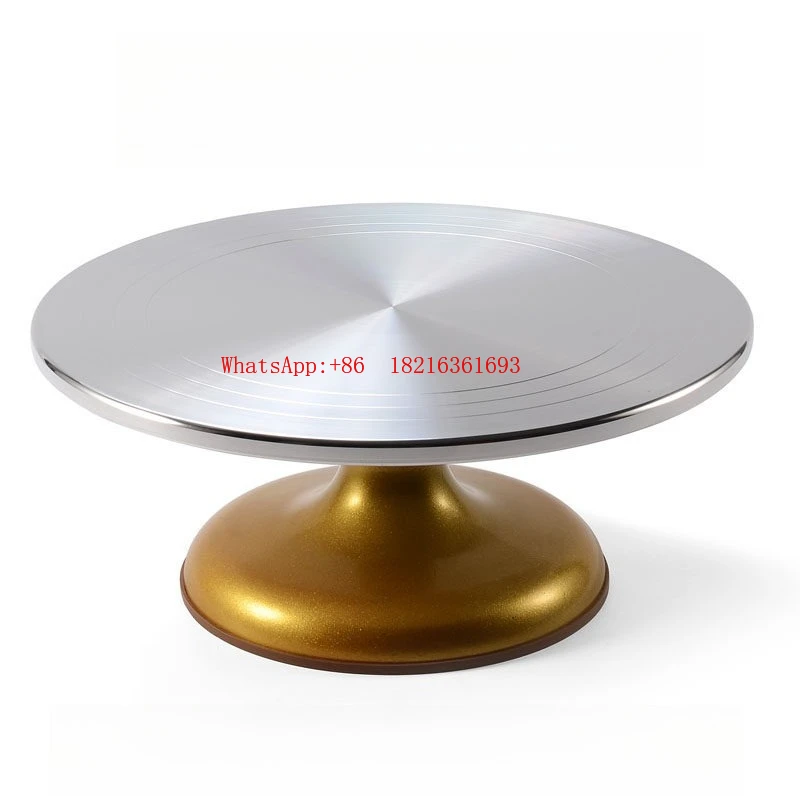 Aluminum Alloy Tray Rotating Plastering Commercial Pipeline Table Cake Turntable Pipeline Table Baking Tool Set