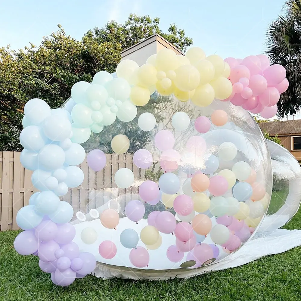 Maison à Bulles Transparente pour Enfant, Tente Gonflable avec Ballon pour ix, 3m