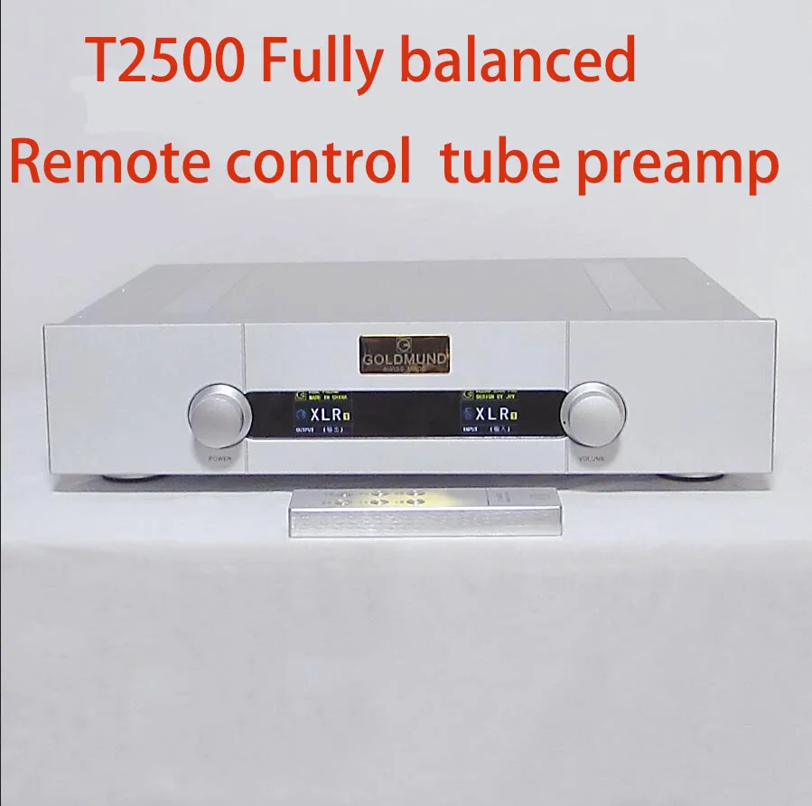 T2500 fully balanced remote control  hifi E88CC * 2+ECC82 * 2 tube preamplifier