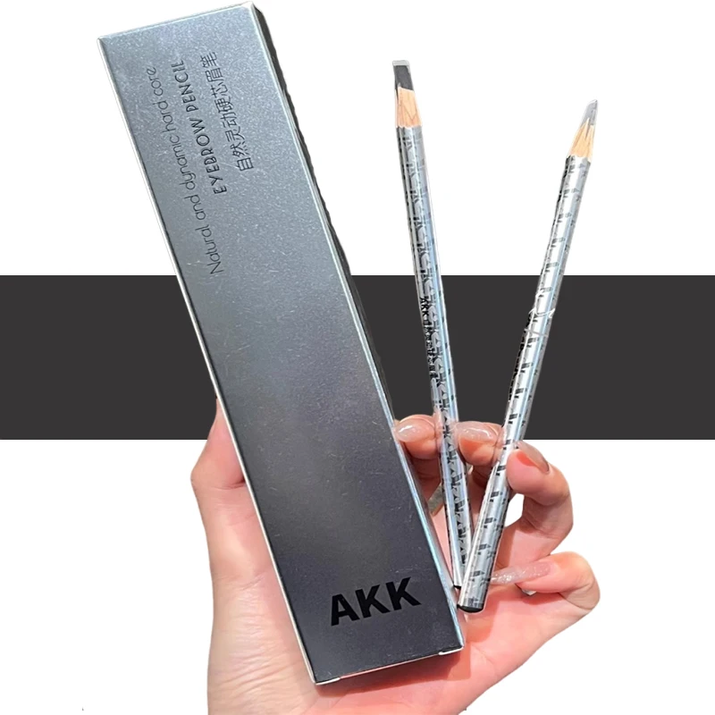 AKK Eyebrow Pencil Professional Eye Makeup Pen Artist Waterproof Wild Natural Eyebrow Pencil Line Design Root and Branch