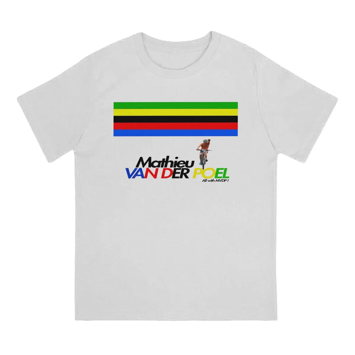 Tops 100% Cotton Leisure Sports Mathieu Van der Poel Men's and women's T-shirts Round neck short sleeved Tshirt