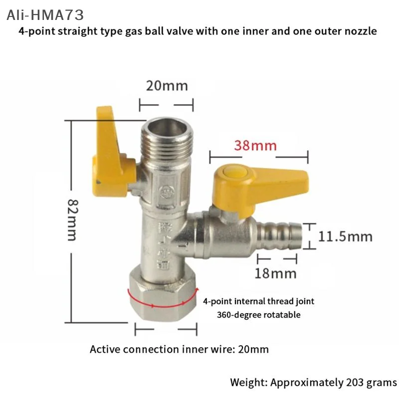 

(YY）1Pc 3 Way Diverter Valve Switch Brass Water Diverter Shower Head Shut-Off Valve Valve Hose Connector Water Hose Adapter