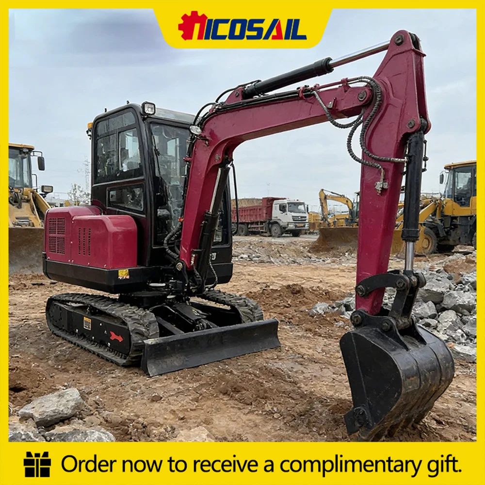 

3 ton mini excavator CE certified affordable small excavator suitable for farm garden engineering construction
