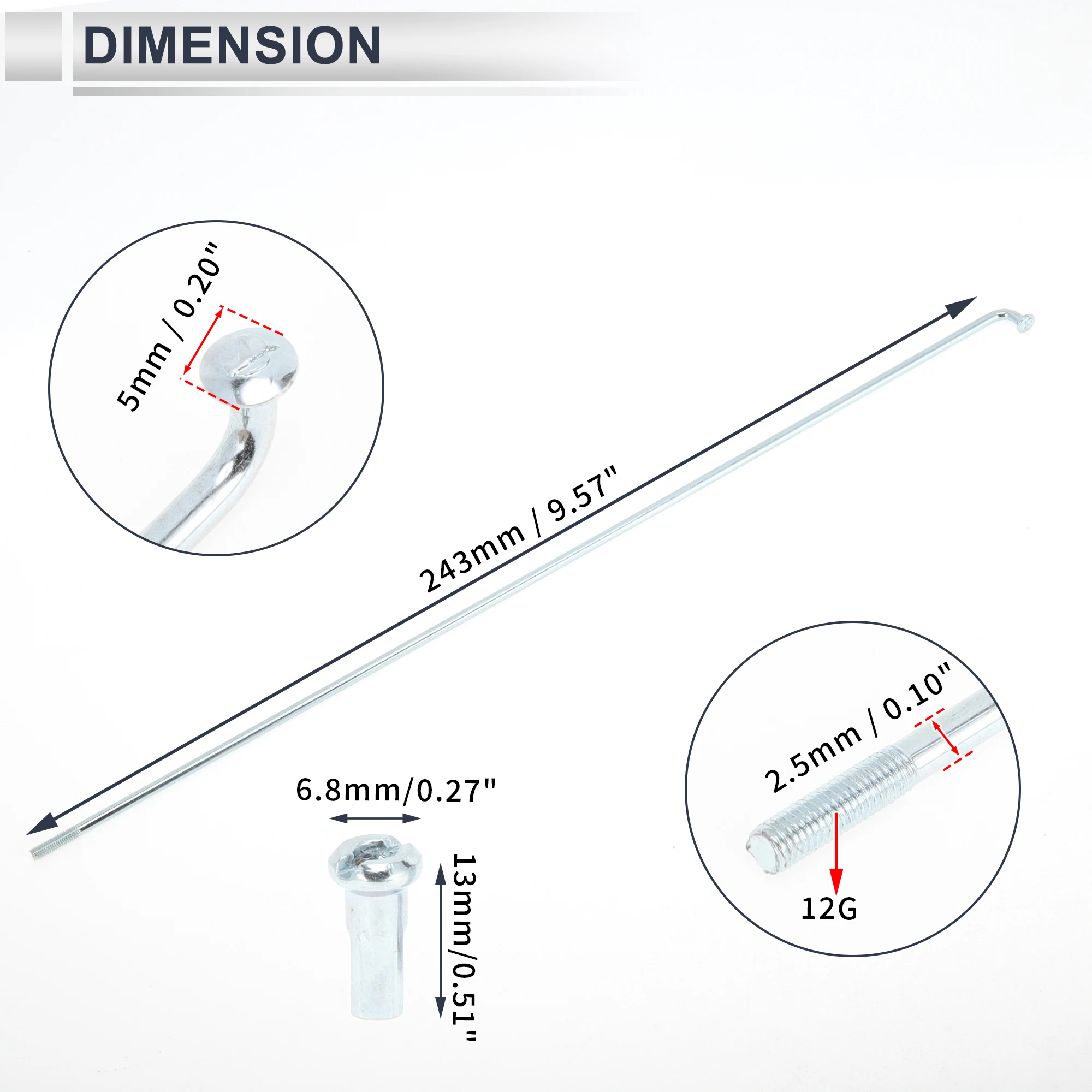 Variant: 36Pcs-243mm-12G