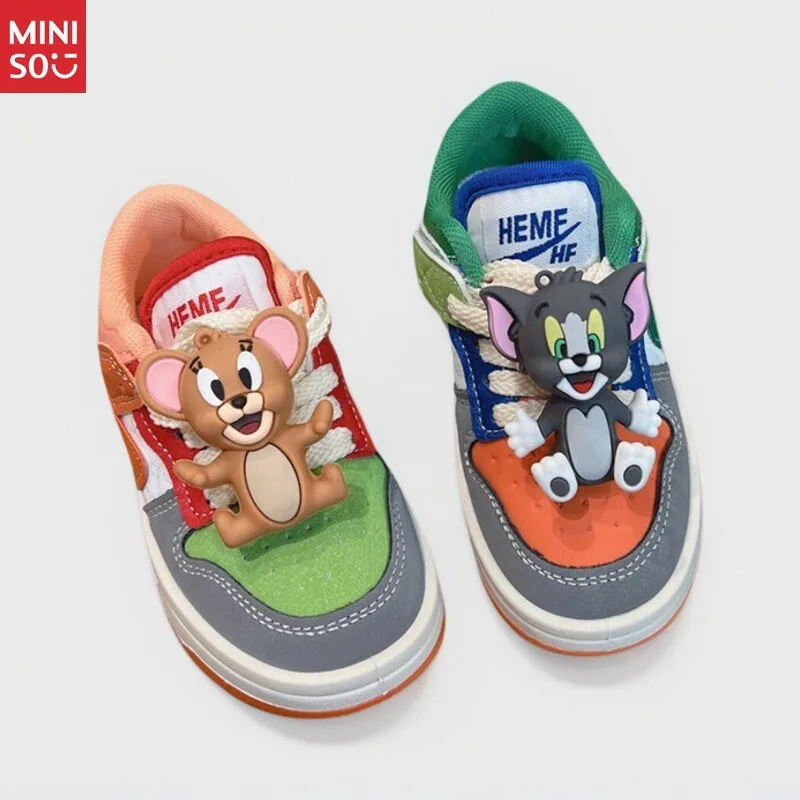 أحذية تزلج مينيسو 2025 للأطفال غير متطابقة، أحذية رياضية منخفضة مبطنة بالقطيفة للأولاد، أحذية رياضية كاجوال للخريف والشتاء #4