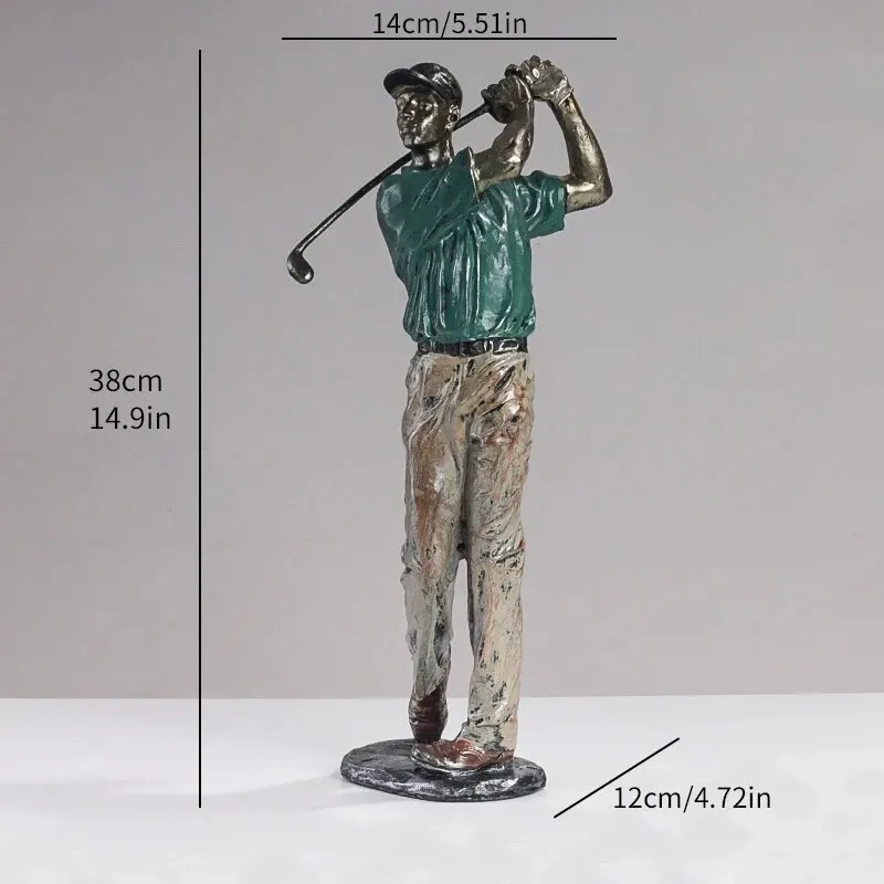 Golf Statues Sculpture, Creative Golfer Figurines Home Decor, Player Art Figure Desktop Decorations, Collectible Gift Crafts, De