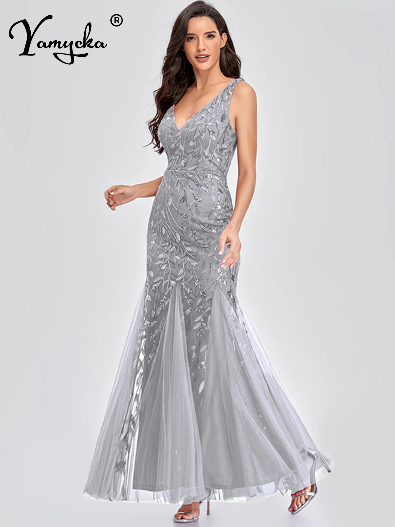 Seksowna sukienka letnia w stylu vintage z cekinami, elegancka sukienka na wesele, luksusowa sukienka wieczorowa bez pleców, długa suknia na bal, vestidos