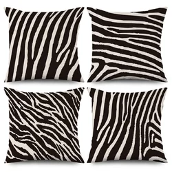 Zebra Print Geometric Pattern Pillowcase Decorative Sofa Cushion Nordic Home Decor Throw