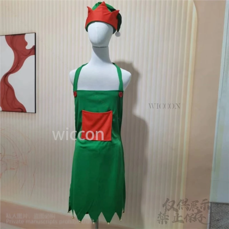 2024 Christmas Cosplay Costume Dress Lolita Santa's Hat Striped Pantyhose Sext Wear Cover Suit Xmas Party Gifts For Women Girls