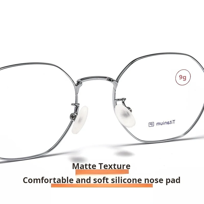 YIMARUILI Ultralight 9g Titanium Alloy Teenager Boy and Girl Student Glasses Retro Optical Prescription Eyeglasses Frame T1018F - Image 5