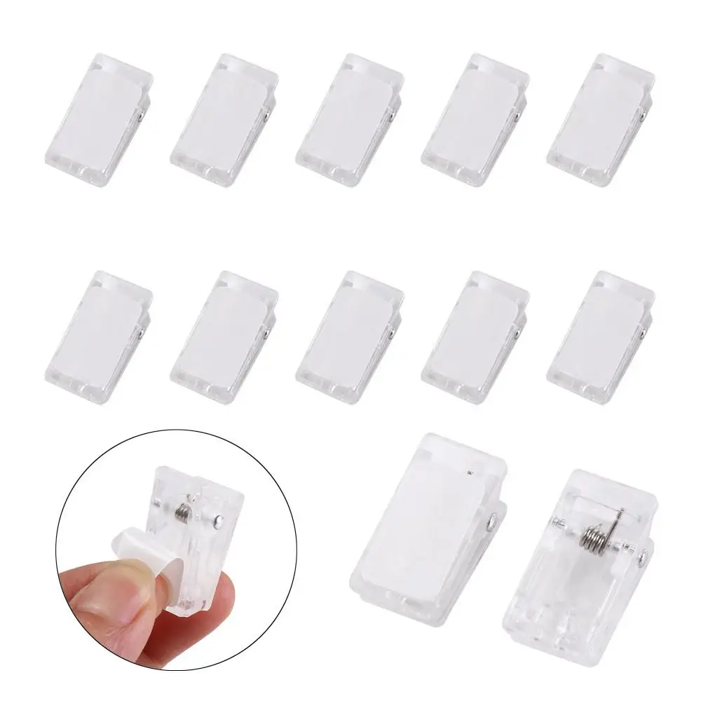 

10pcs Plastic Self-Adhesive Clips Small Portable Wall Clips Multipurpose Double Sided Spring Clips Poster Paper