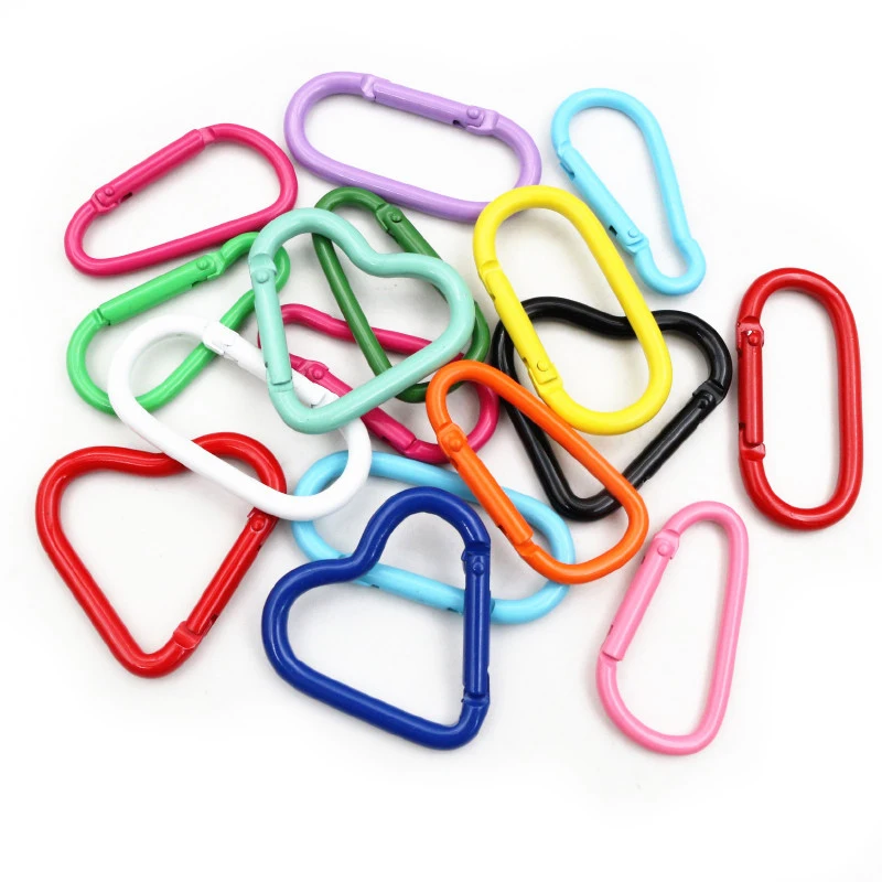 5pcs/lot Random Colors Snap Clasp Hooks Buckle DIY Jewelry Making Accessories for Keychain Backpack Carabiner Hooks Findings