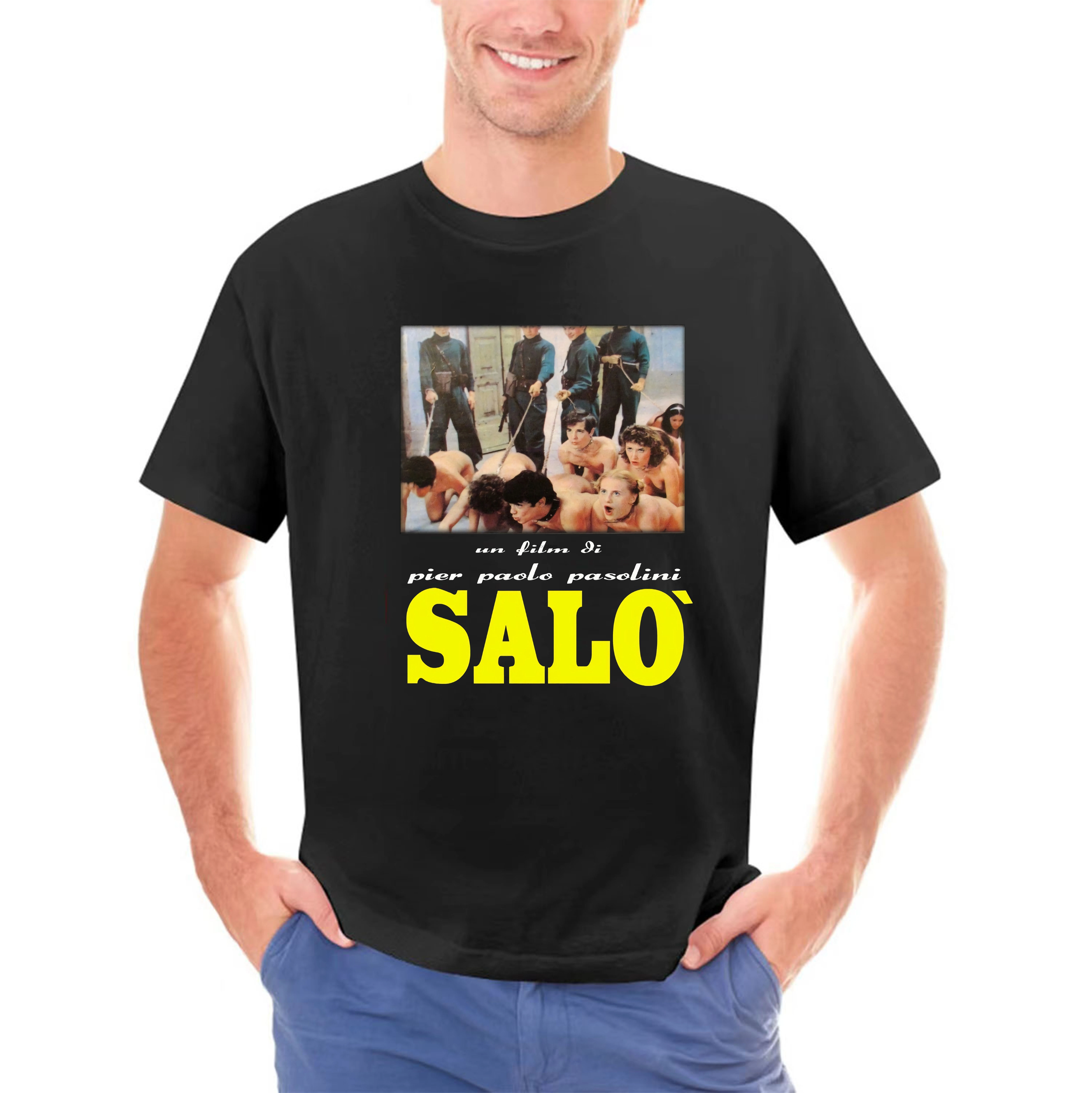 Salo 120 Days Of Sodom T Shirt Movie Paolo Pasolini Horror Exploitation Fashion Summer Paried T Shirts Top Tee