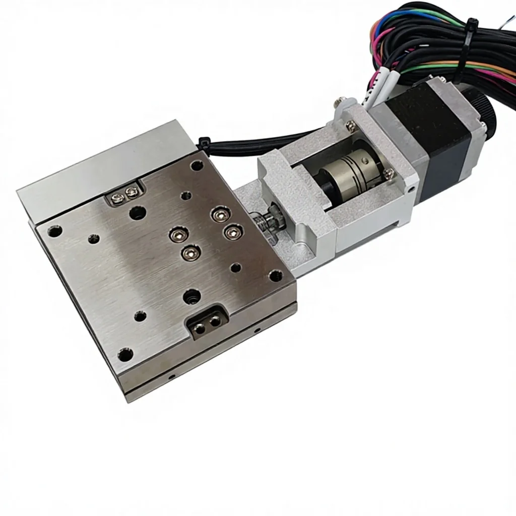 High-precision motorized linear positioning platforms for semiconductor and optical inspection