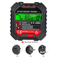 KKmoon HT107D 90-250V Outlet Socket Tester Automatic Electric Circuit Polarity Voltage Detector Breaker Finder