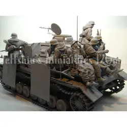 1/16  Resin Model Figure GK，No tanks, 6 Figure ,German,  Unassembled and unpainted kit