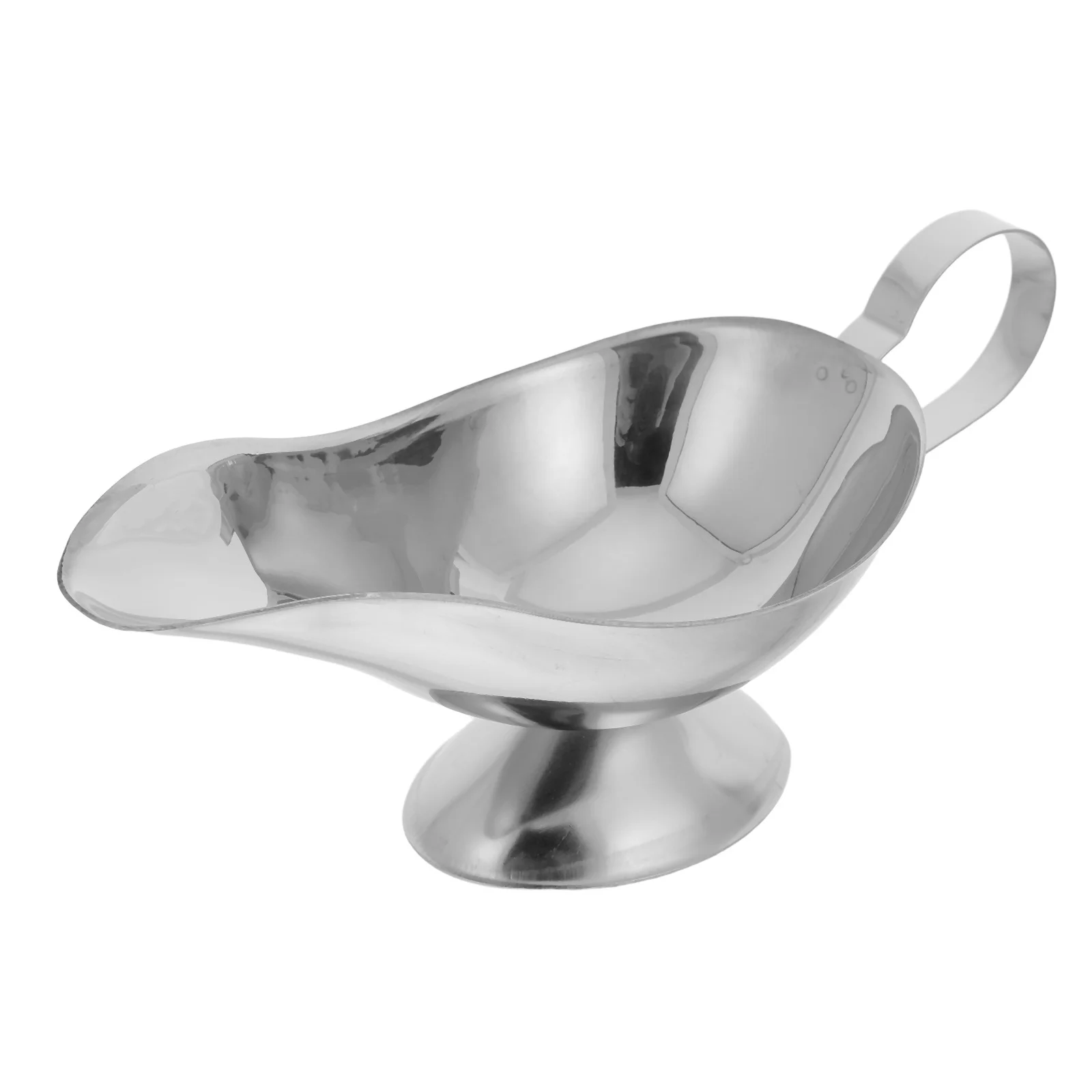 

5 Ounce Stainless Steel Gravy -Free Spout Wide Opening for Easy Pouring Sauce Dish Kitchen Dining Serving Tool