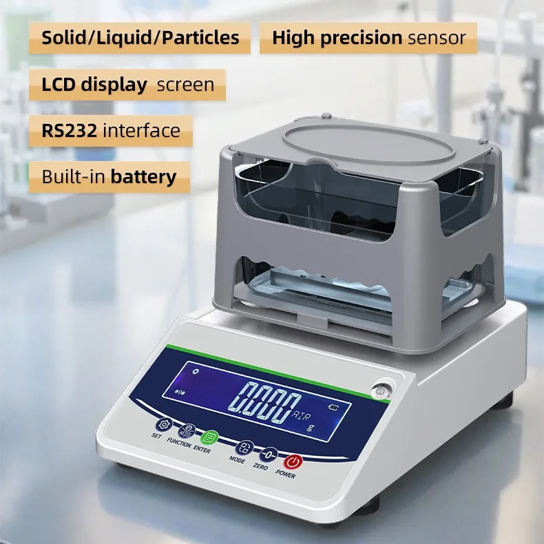 Material Test Unit, Precision Density Meter, Solid & Liquid Hydrometer for Ceramic & Metal Density Measurement