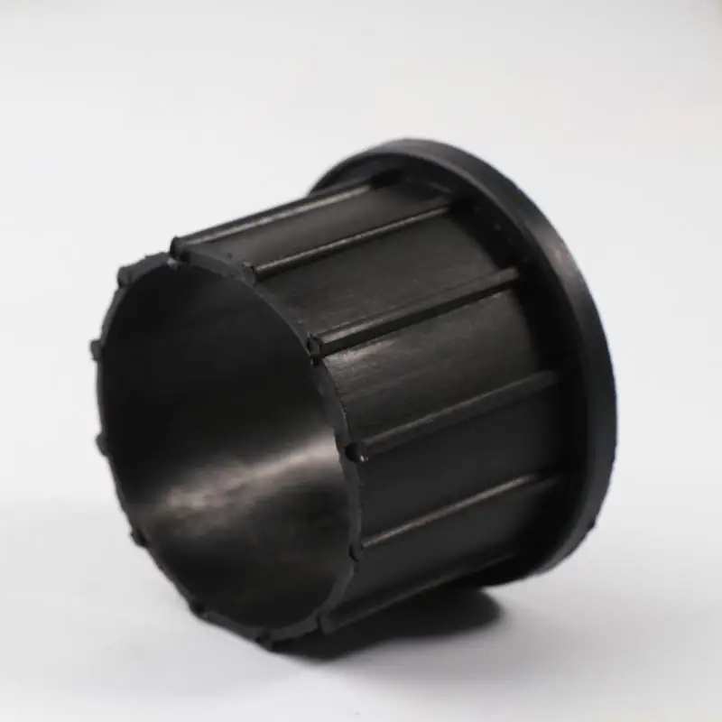 QX2E 6 Pieces Parasol Base Support Hole Ring Plug Cover Repair Spare Parts Black