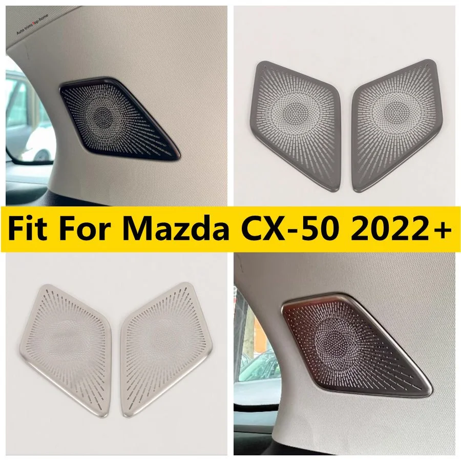 

Pillar C Stereo Speaker Audio Loudspeaker Sound Decoration Frame Cover Trim Fit For Mazda CX-50 2022 - 2024 Interior Accessories