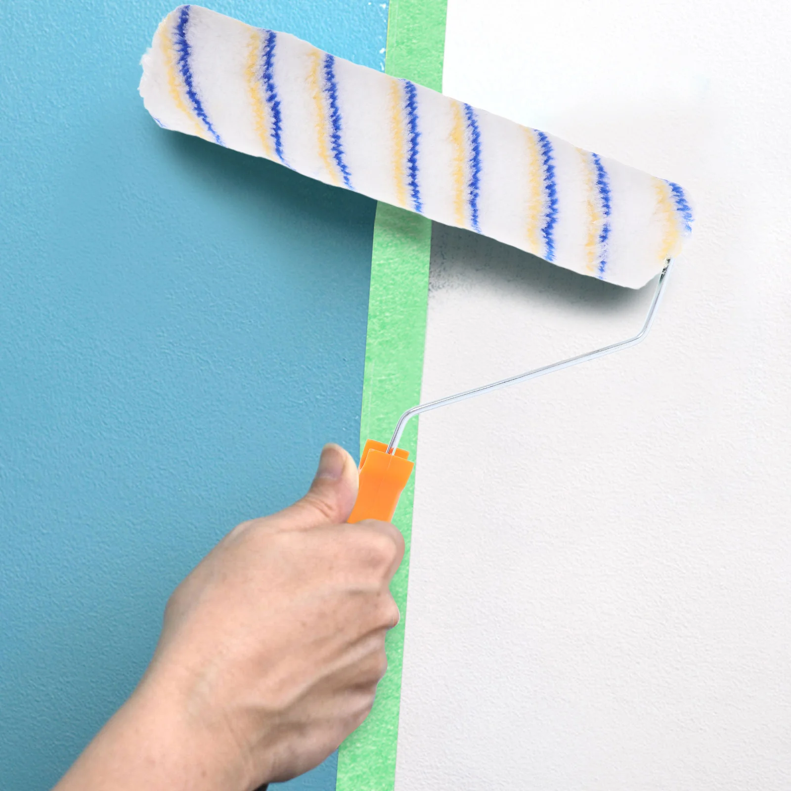 

2Pcs Paint Roller Brush Set Washable Reusable Smooth Coverage Efficient Wall Painting Tool for Home Ceiling Decoration