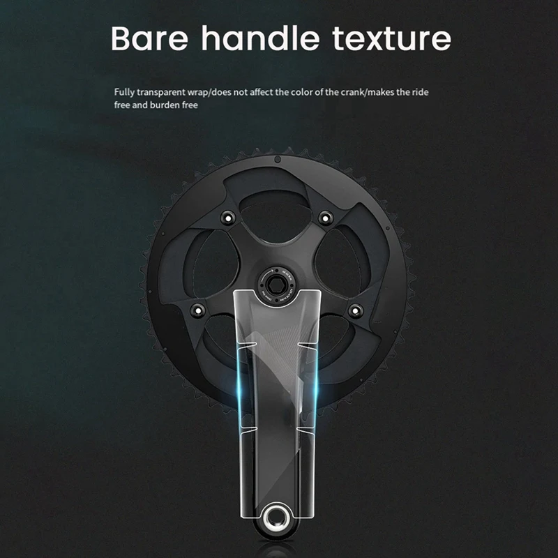 4X Bike Crank Beschermfolie Cover TPU Film Anti-Collision MTB Crank Clear Sticker Voor 3T, SRAM Rood, SRAM Force