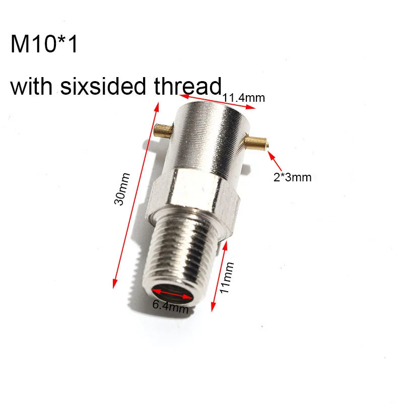 2 шт., пружинная термопара с фиксированным зубом, резьбовая головка с шестигранной резьбой M8 M10 M12 M14 PT1/4 PT1/8