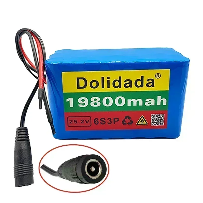 2024 100% brand new 25.2V 19800mah 6S3P 18650 lithium battery 25.2V scooter/lithium-ion battery+charger