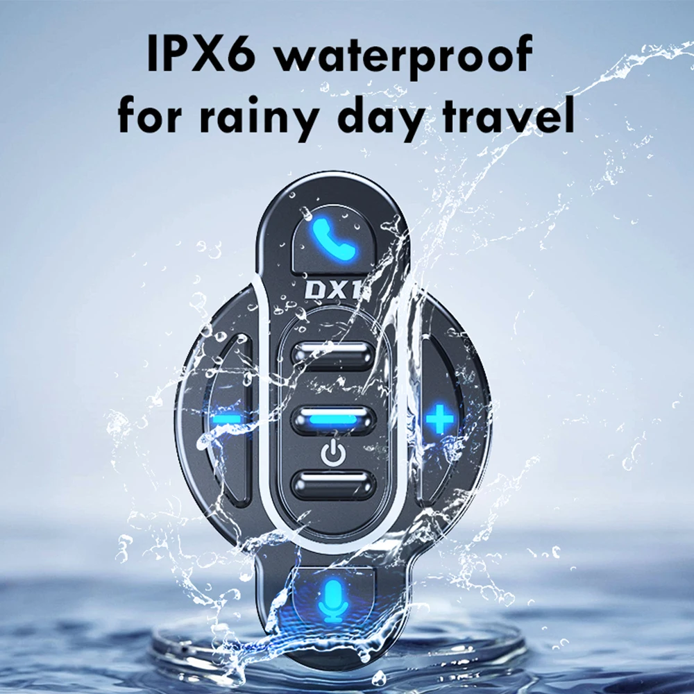 Motorcycle Handlebar Remote Control Button Wireless Call Kit Bluetooth-compatible Media Controller Music Player Waterproof