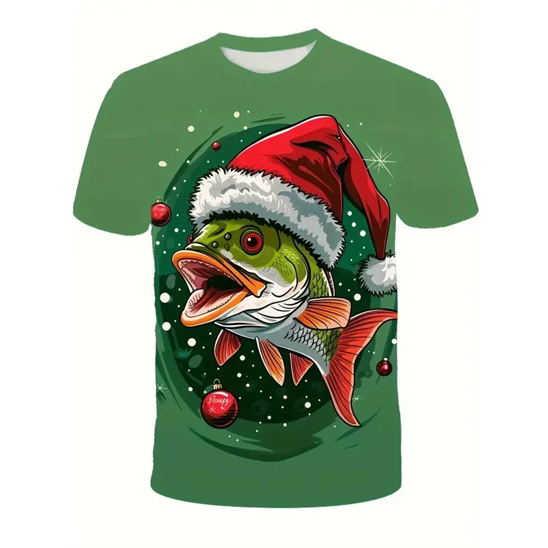 Ugly Christmas Muscle 3D Printed T-shirt Men Casual Santa Claus Graphic Round Neck Tee Shirt Holiday Cosplay Oversized T Shirts