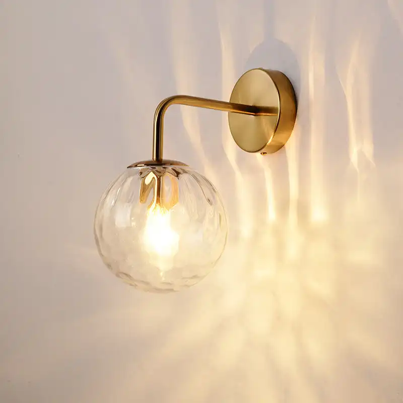 

Indoor Creative Decor for Bedroom Hotel Living Room Corridor Lighting Wall Lamp Design Bedside Led Brass Wall Light
