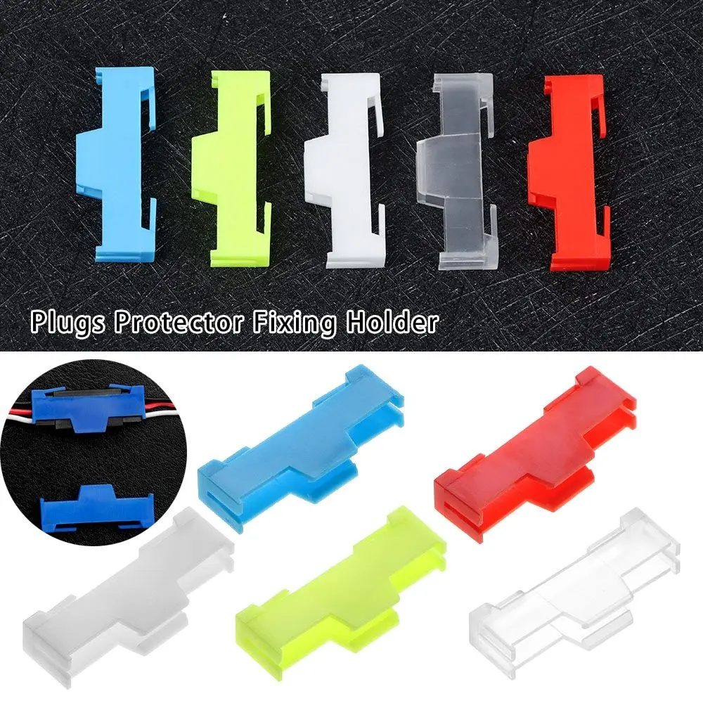 10/20pcs Anti-loose Fixing Holder DIY RC Airplane Plastic Servos Cord Buckle Clip Servo Extension Cable Plugs Protector