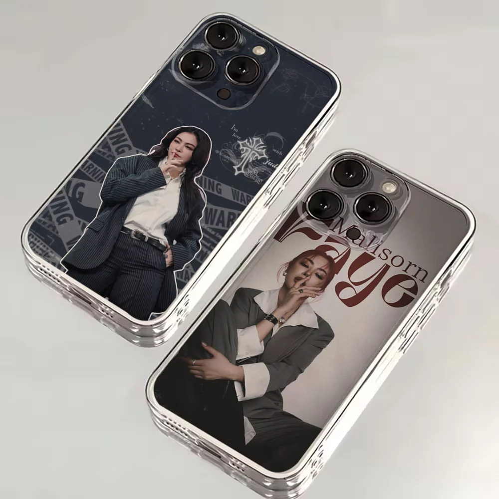 حافظة هاتف Faye Peraya Malisorn لهاتف iPhone 16,15,14,13,12,11 Plus,Pro,Max,XR,XS,X,7,8 SE,سيليكون شفاف صغير ناعم