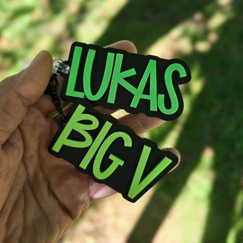 Customized Surname Tag, Personalized Acrylic Backpack Tag, Boys' Backpack Tag Diaper Bag Tag, Children's Name Keychain view 4