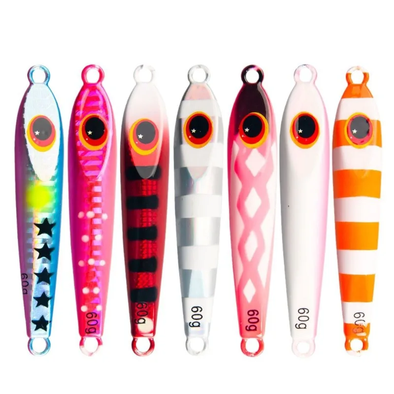 

3pcs Long Casting Micro30g40g60g80g100gJigs Metal Jigging Lure Saltwater Freshwat for Sea Fishing with Sharp Hooks Bait for Tuna
