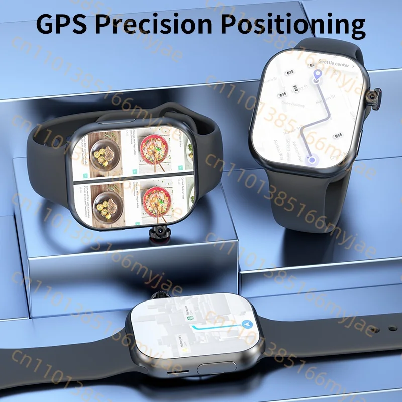 Jam Tangan Pintar VP19 S10 MAX 2.29 inci AMOLED untuk Pria Wanita Dengan 180 °   Kamera Putar GPS WiFi Slot Kartu SIM Pemantauan Kesehatan