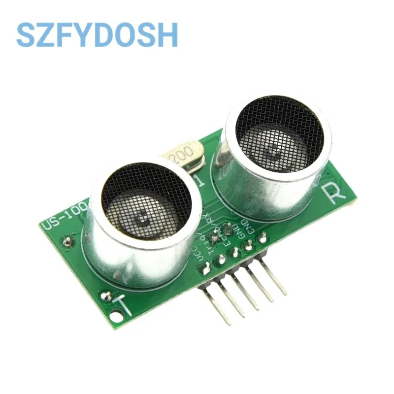 US-100 Ultrasonic Sensor Module DC 2.4V - 5V With Temperature Compensation Range Distance 450cm