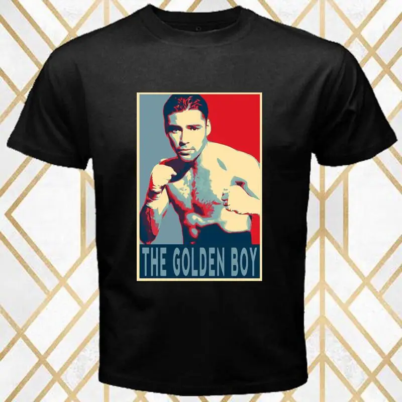 Мужская черная футболка Oscar De La Hoya The Golden Boy, размер S 5XL