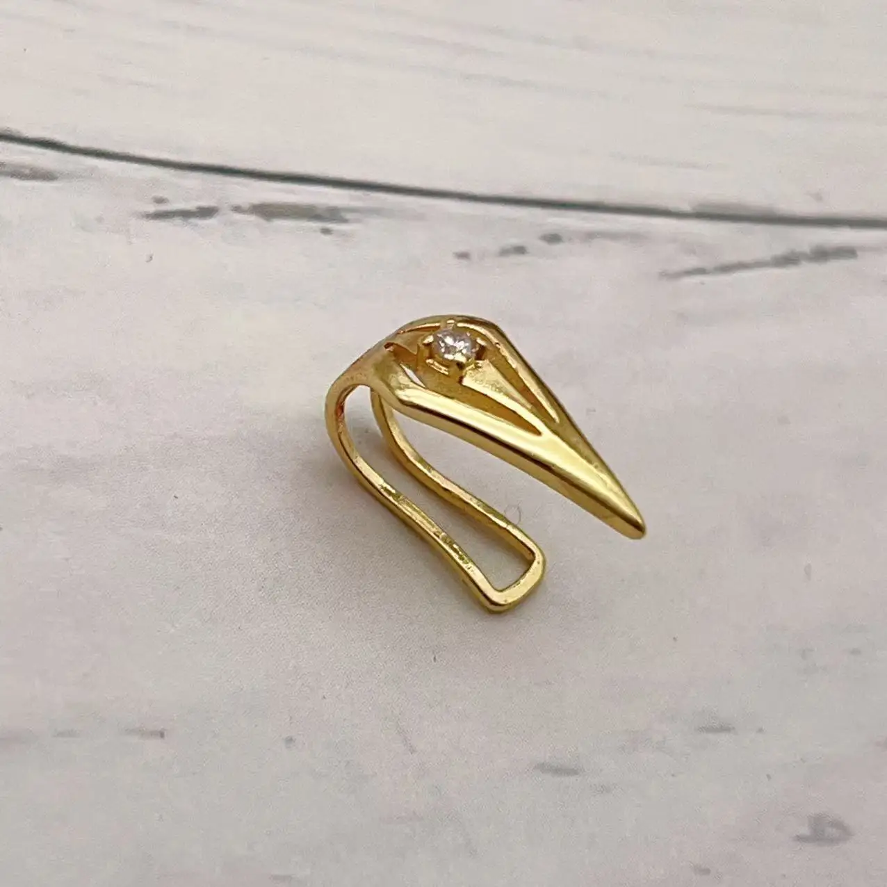 Gothic Geometric Beast Tooth Metal No Piercing Lip Clip Ear Clip For Men Women Party Cosplay Individuality Face Accessories view 5