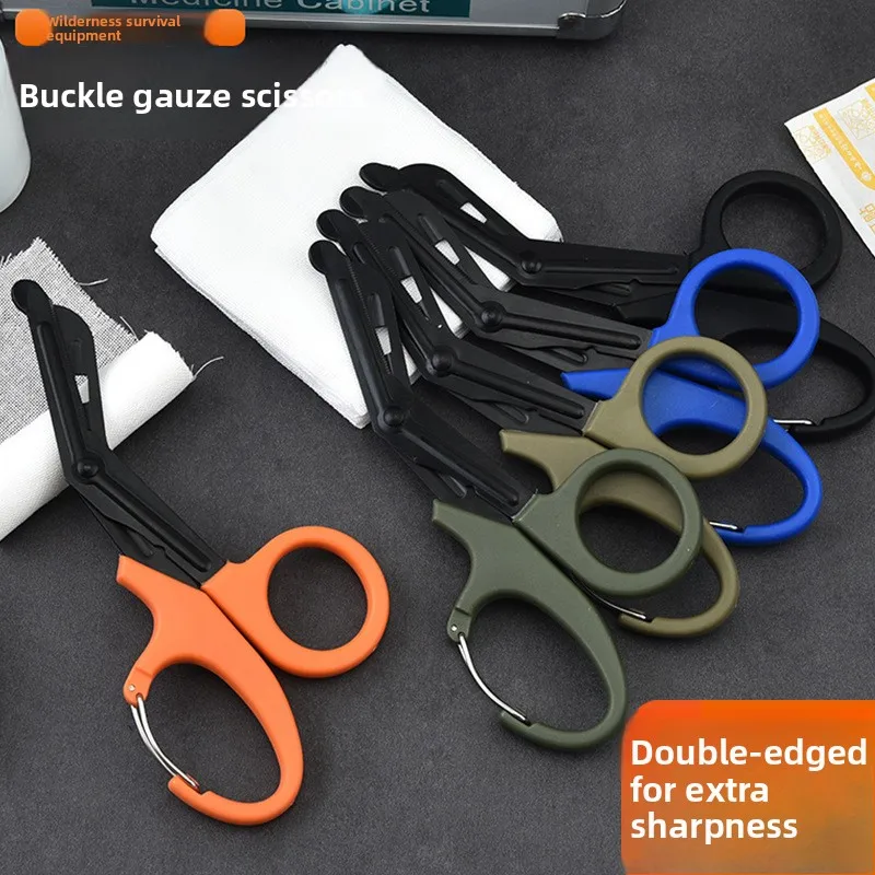 Multifunctional EDC Military Emergency Scissors EMT Outdoor Canvas Survival Rescue Medical Gauze Cutting Tool First Aid Kit view 3
